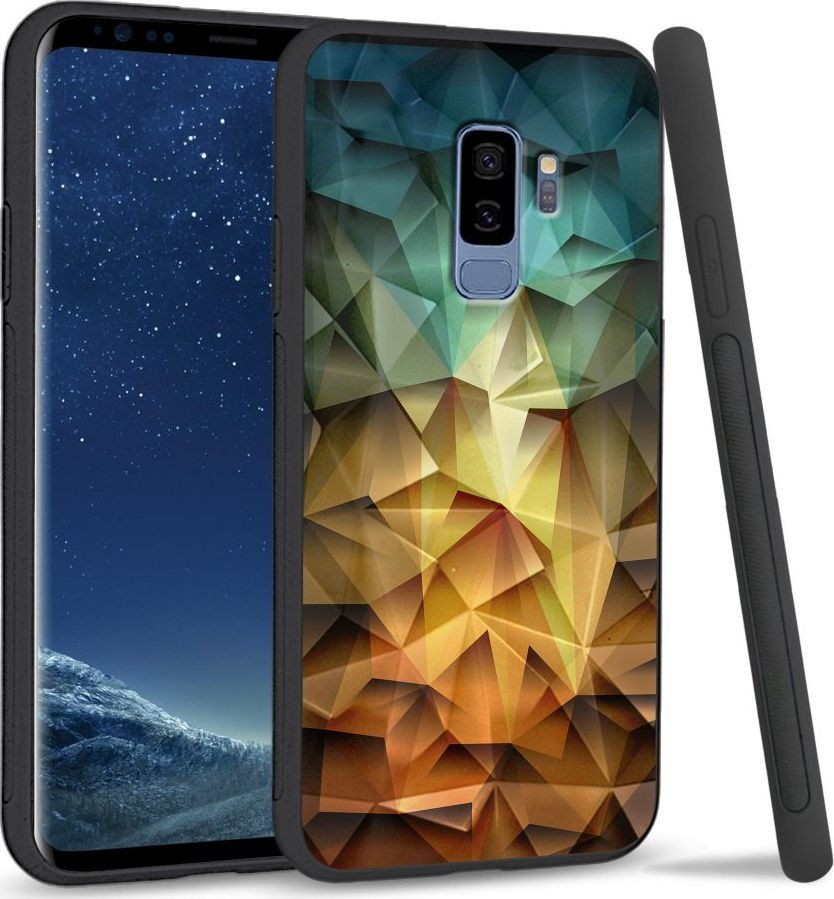 Super Fashion Etui na telefon Samsung Galaxy S9 Plus Crystal Case Polygonal 1