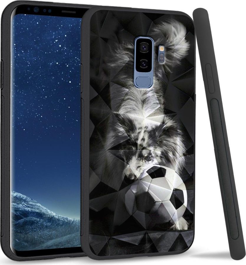 Super Fashion Etui na telefon Samsung Galaxy S9 Plus Crystal Case Dog with ball 1