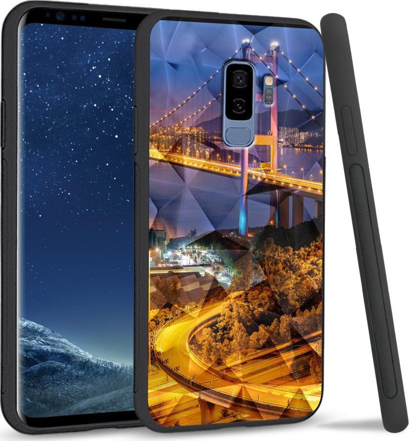 Super Fashion Etui na telefon Samsung Galaxy S9 Plus Crystal Case Bridges 1