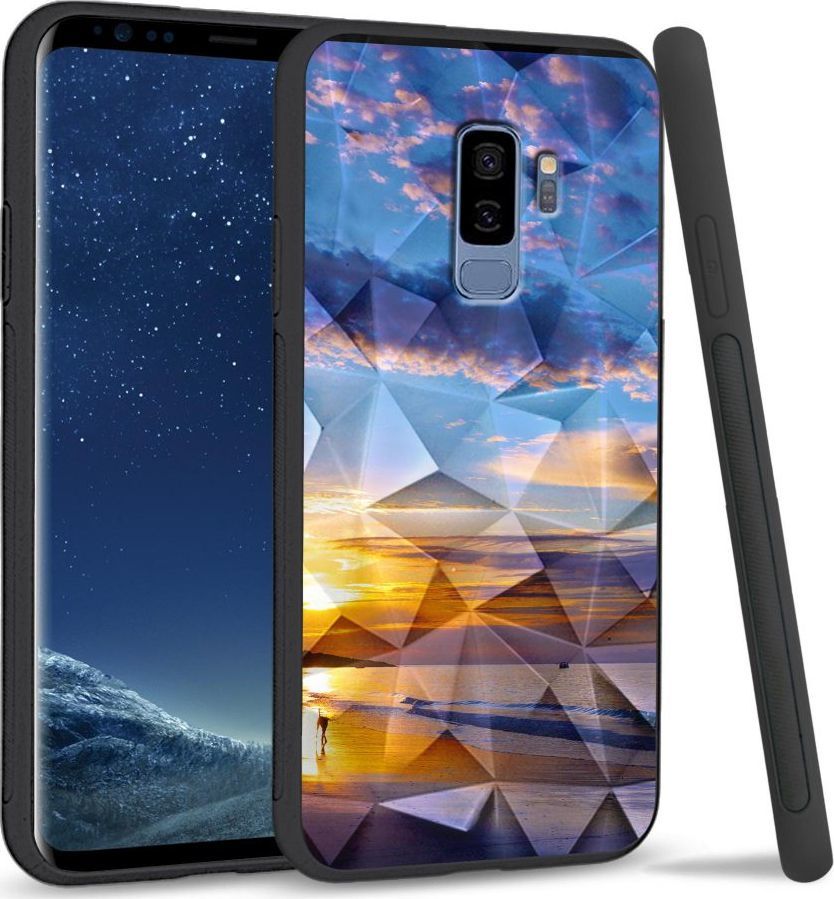 Super Fashion Etui na telefon Samsung Galaxy S9 Plus Crystal Case Beach sky 1