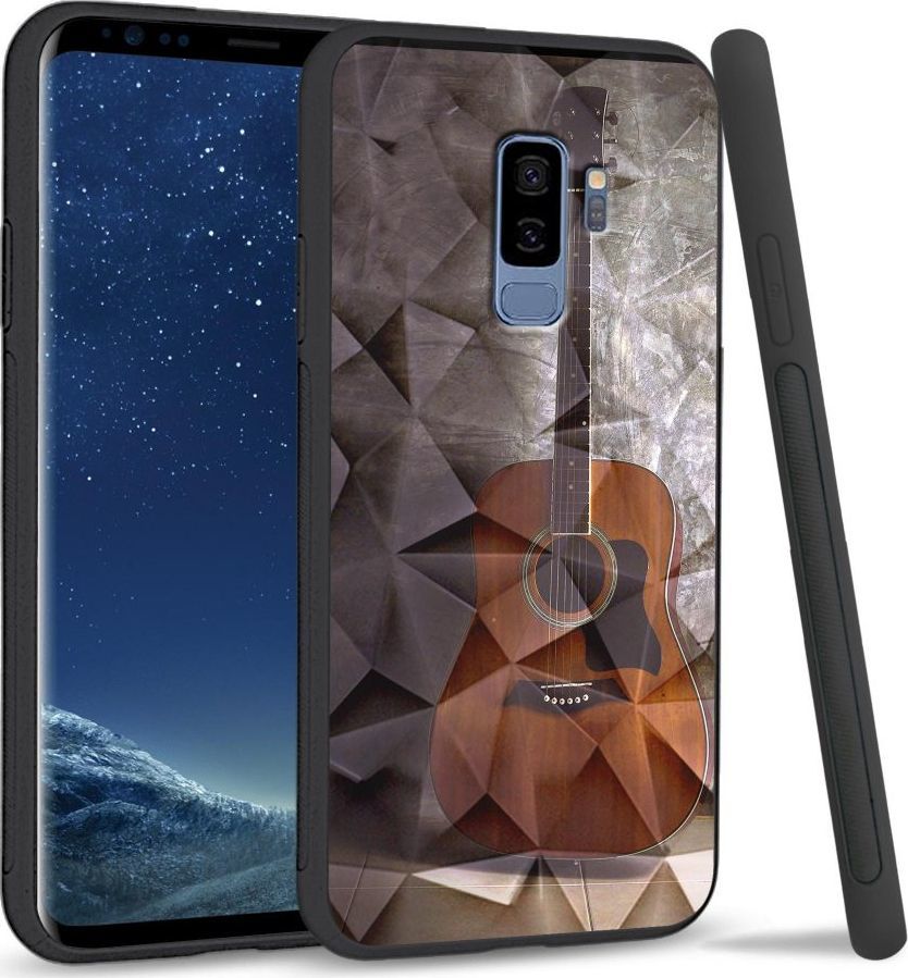 Super Fashion Etui na telefon Samsung Galaxy S9 Plus Crystal Case Guitar 1