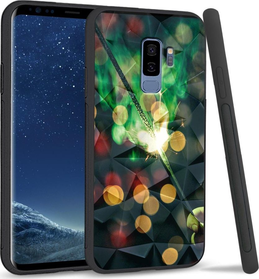 Super Fashion Etui na telefon Samsung Galaxy S9 Plus Crystal Case Firework 1