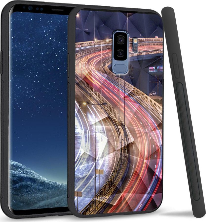 Super Fashion Etui na telefon Samsung Galaxy S9 Plus Crystal Case Night Lights 1