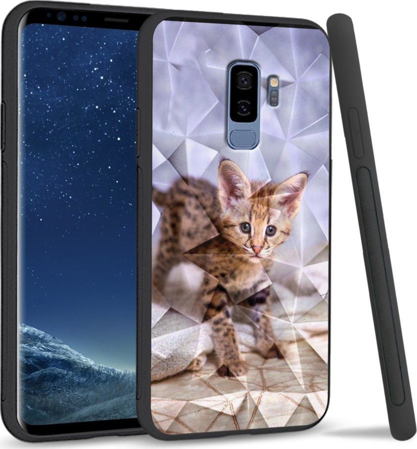 Super Fashion Etui na telefon Samsung Galaxy S9 Plus Crystal Case Baby kitty 1