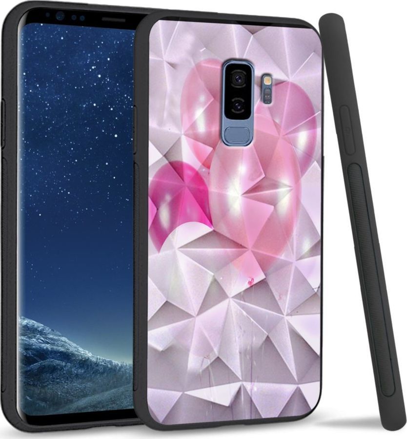 Super Fashion Etui na telefon Samsung Galaxy S9 Plus Crystal Case Pink Balloons 1