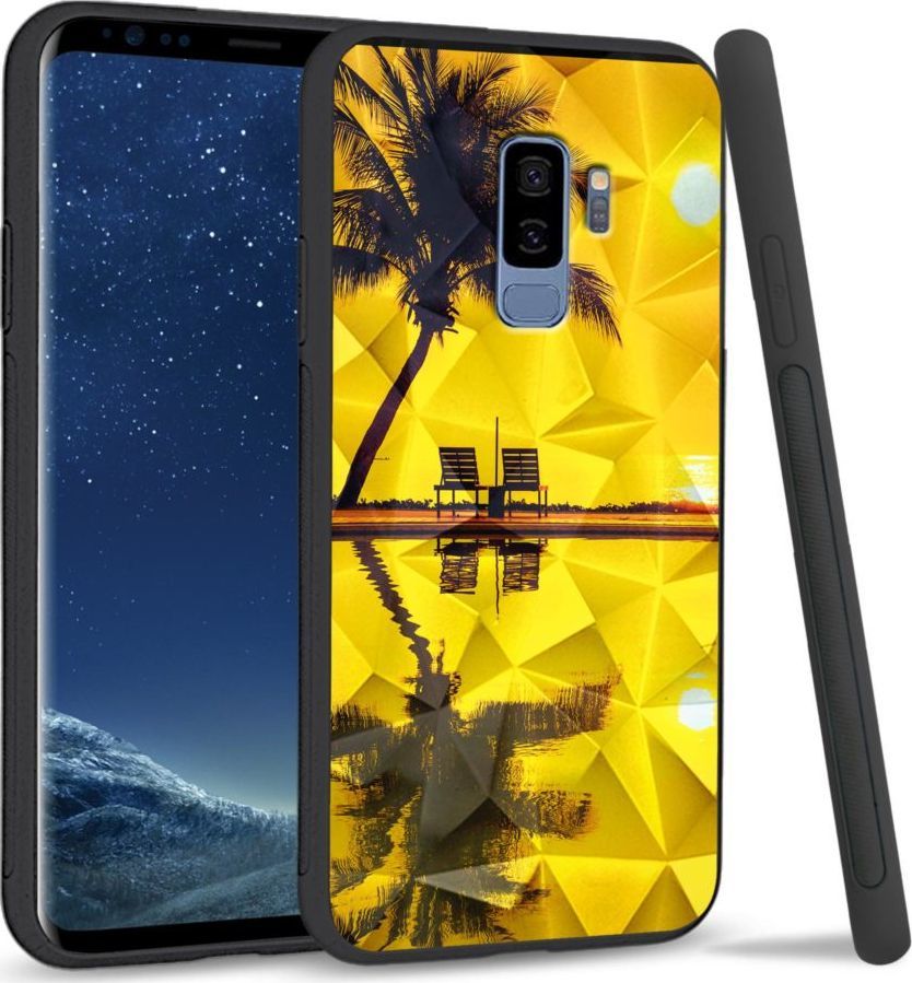 Super Fashion Etui na telefon Samsung Galaxy S9 Plus Crystal Case Yellow sunset 1