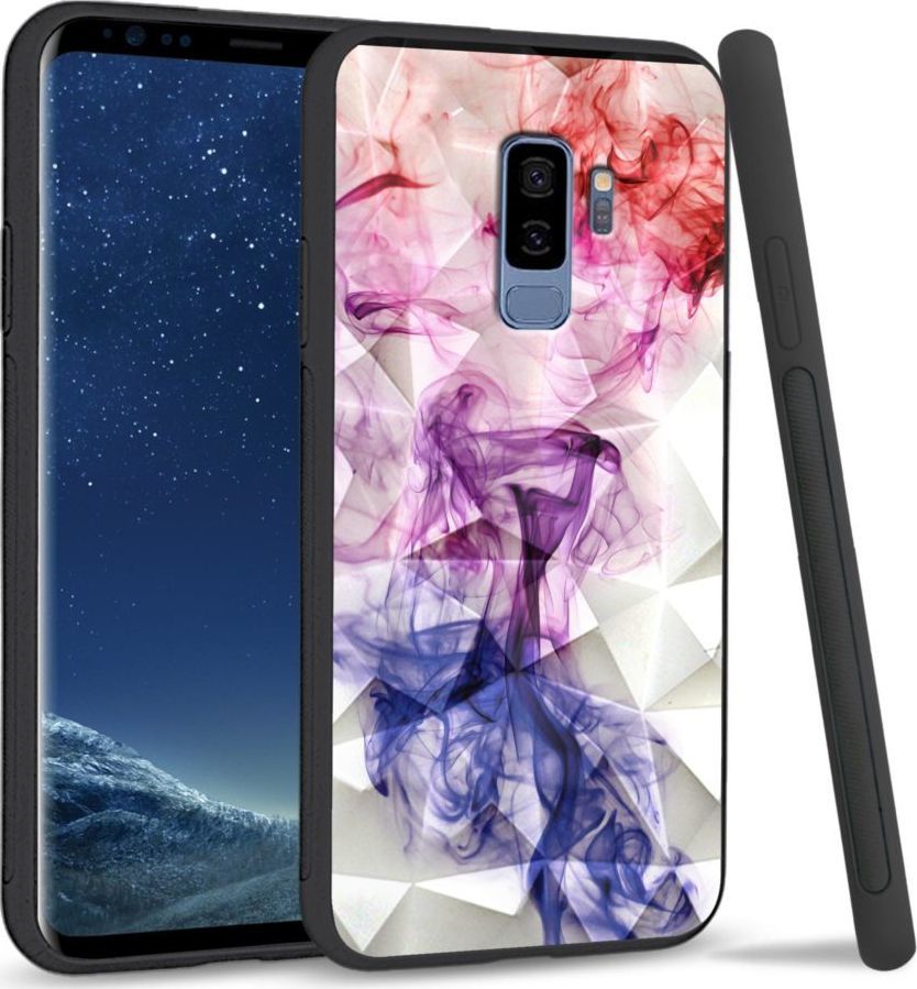 Super Fashion Etui na telefon Samsung Galaxy S9 Plus Crystal Case Smoke abstract 1