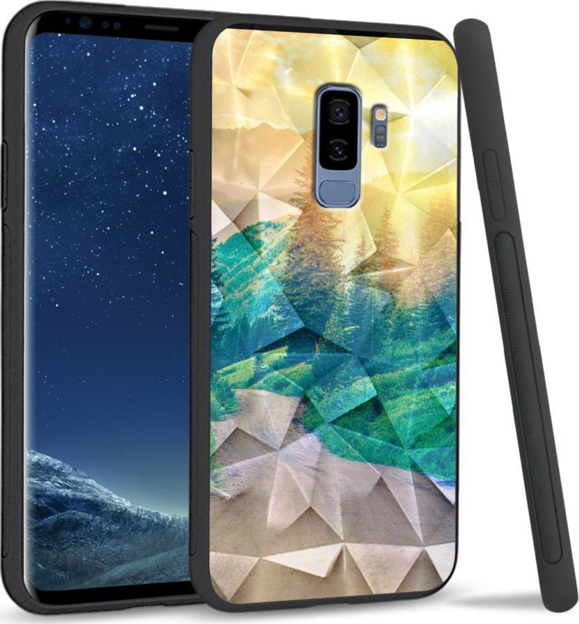 Super Fashion Etui na telefon Samsung Galaxy S9 Plus Crystal Case Village roads 1