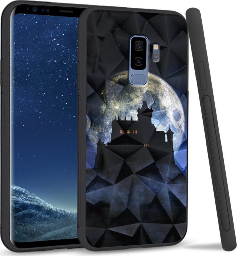 Super Fashion Etui na telefon Samsung Galaxy S9 Plus Crystal Case Moon castle 1