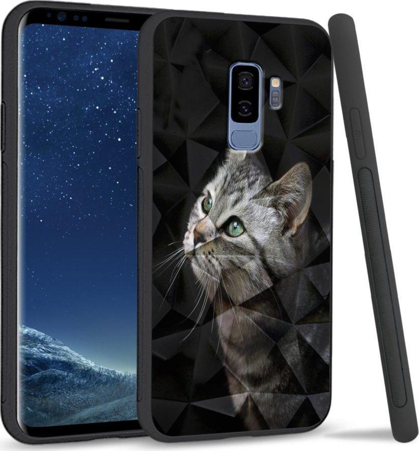 Super Fashion Etui na telefon Samsung Galaxy S9 Plus Crystal Case My kitty friend 1