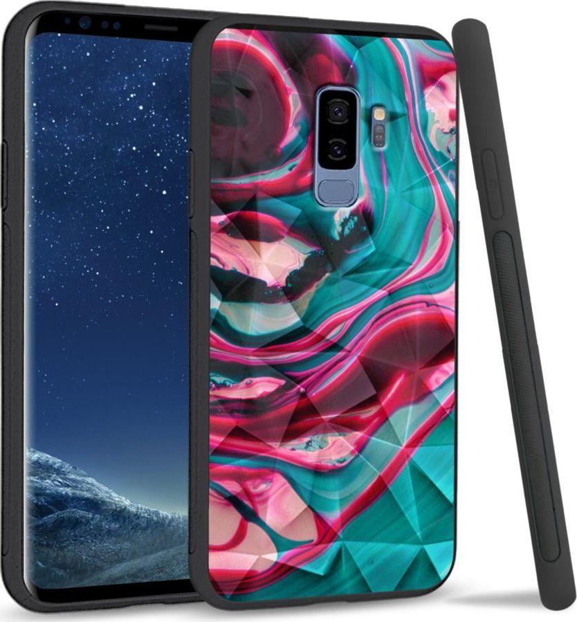 Super Fashion Etui na telefon Samsung Galaxy S9 Plus Crystal Case Water color abstract 1