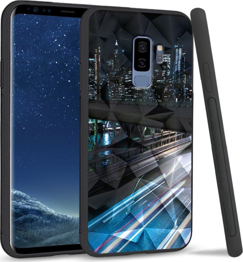 Super Fashion Etui na telefon Samsung Galaxy S9 Plus Crystal Case Cityscape 1