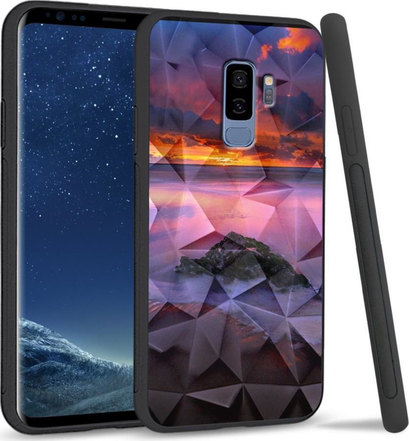 Super Fashion Etui na telefon Samsung Galaxy S9 Plus Crystal Case Sunset beach 1