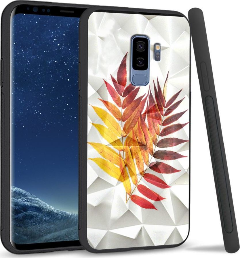 Super Fashion Etui na telefon Samsung Galaxy S9 Plus Crystal Case Reddish yellow leaves 1