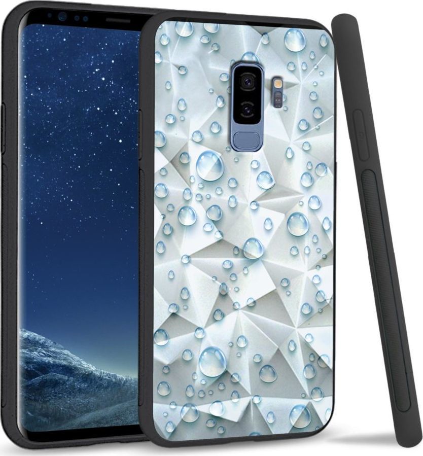 Super Fashion Etui na telefon Samsung Galaxy S9 Plus Crystal Case Droplets 1