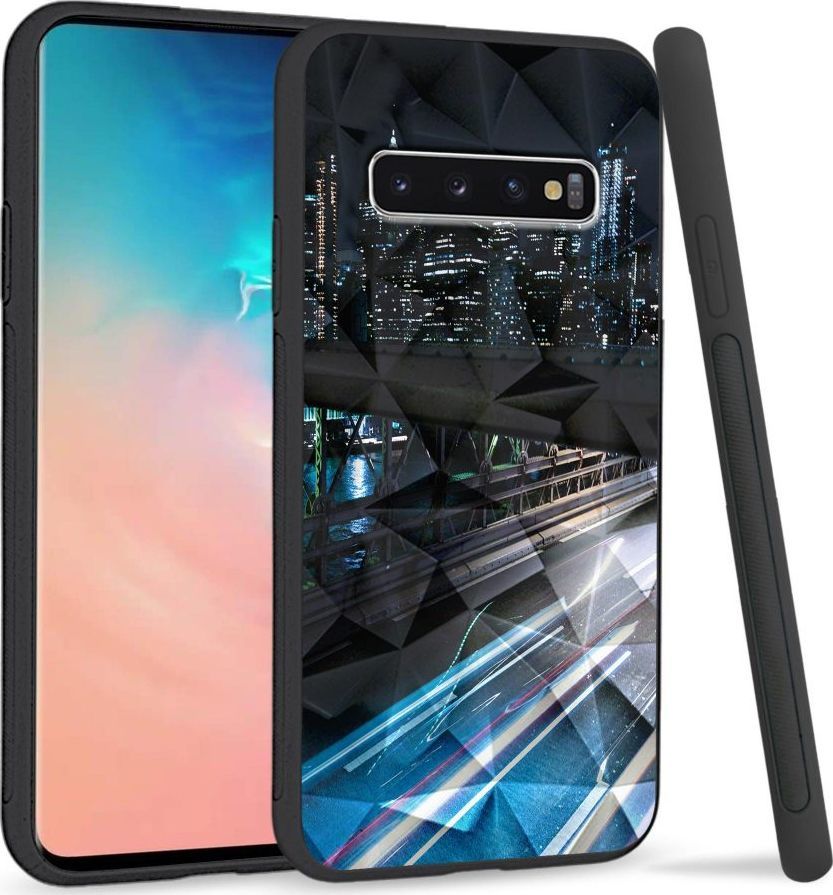 Super Fashion Etui na telefon Samsung Galaxy S10 Crystal Case Cityscape 1