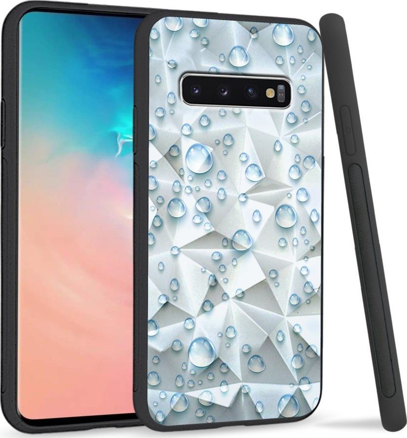 Super Fashion Etui na telefon Samsung Galaxy S10 Crystal Case Droplets 1