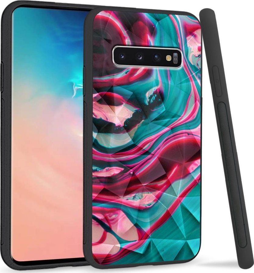 Super Fashion Etui na telefon Samsung Galaxy S10 Crystal Case Water color abstract 1