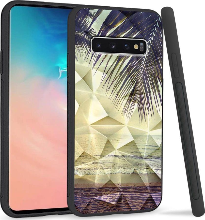 Super Fashion Etui na telefon Samsung Galaxy S10 Crystal Case Beach side 1