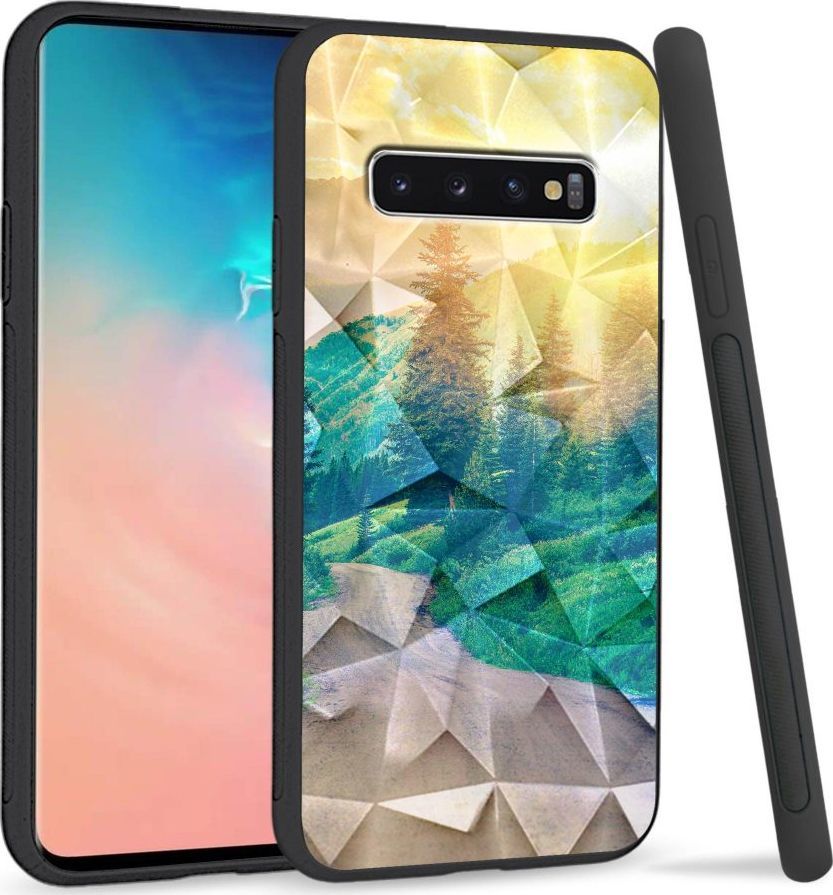 Super Fashion Etui na telefon Samsung Galaxy S10 Crystal Case Village roads 1