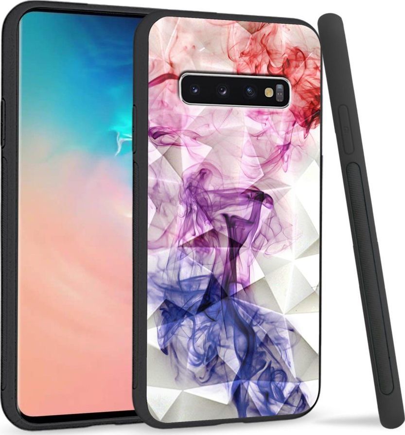 Super Fashion Etui na telefon Samsung Galaxy S10 Crystal Case Smoke abstract 1