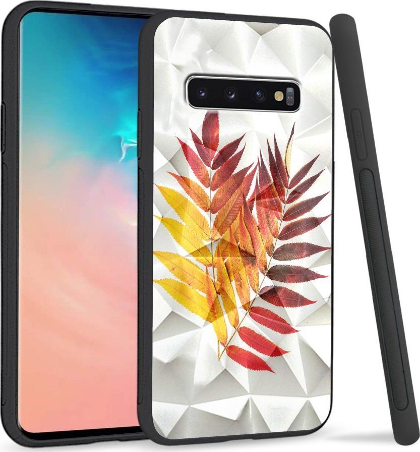 Super Fashion Etui na telefon Samsung Galaxy S10 Crystal Case Reddish yellow leaves 1