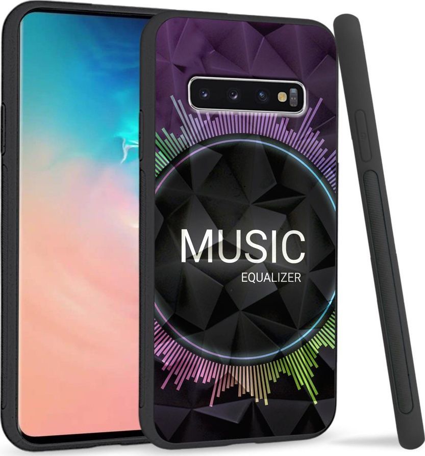 Super Fashion Etui na telefon Samsung Galaxy S10 Crystal Case Music equalizer 1