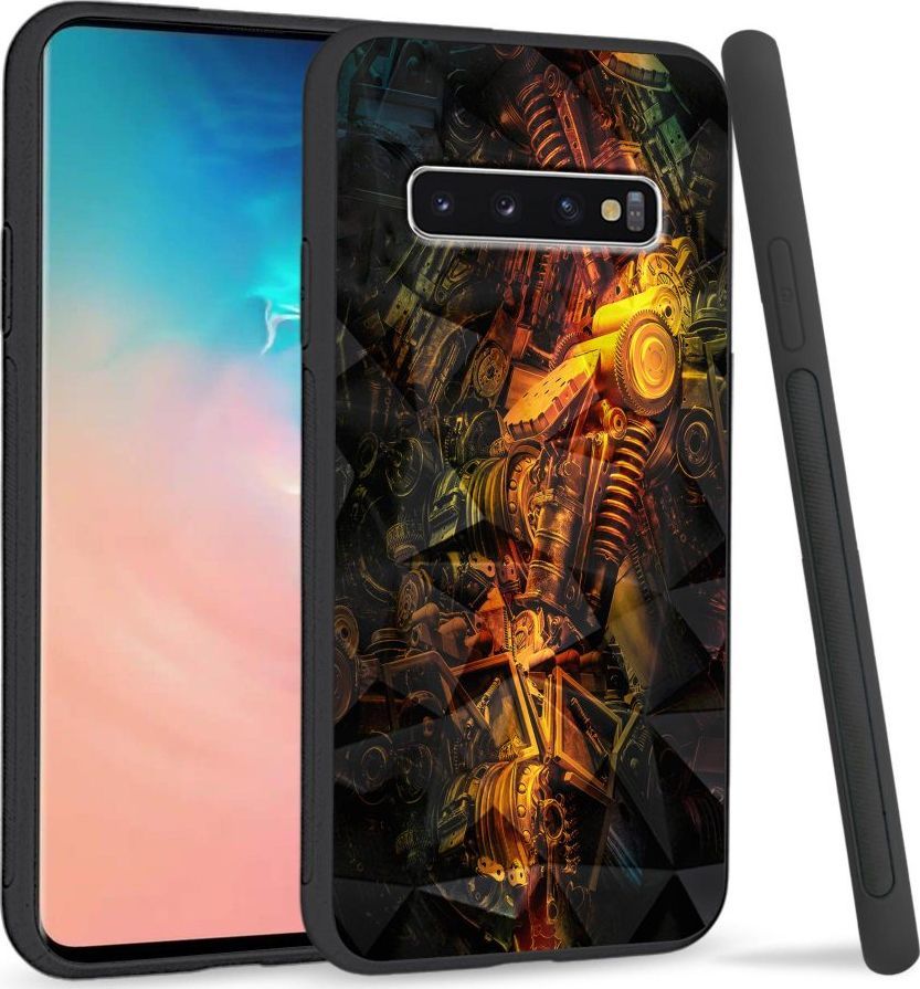 Super Fashion Etui na telefon Samsung Galaxy S10 Crystal Case Machine world 1