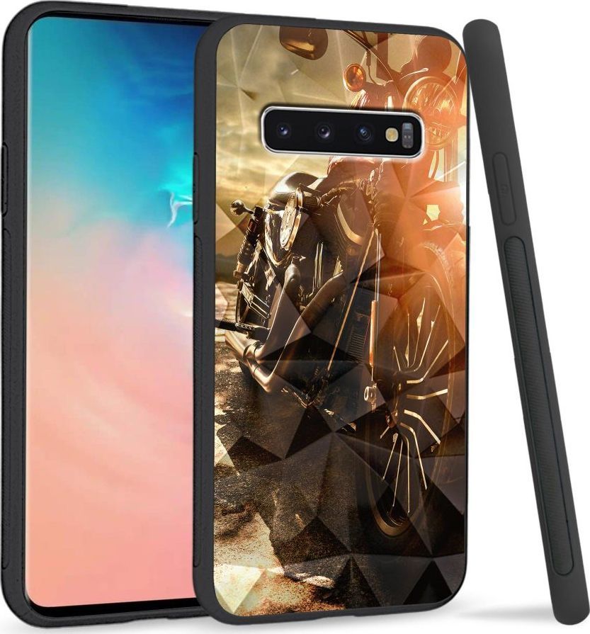 Super Fashion Etui na telefon Samsung Galaxy S10 Crystal Case Harley Davidson 1