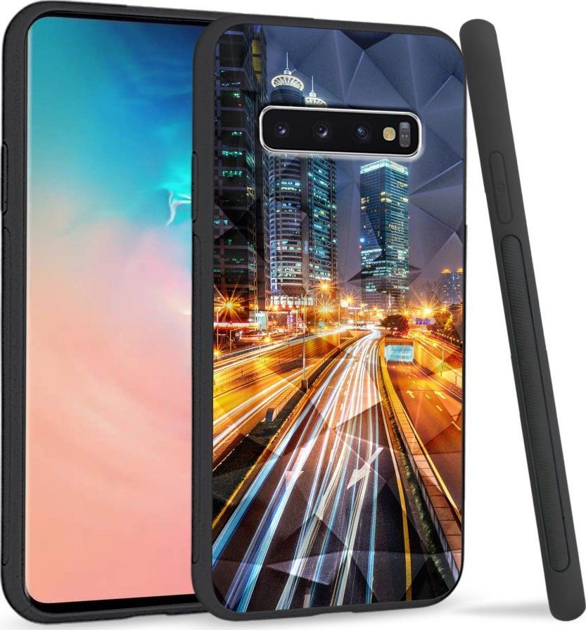 Super Fashion Etui na telefon Samsung Galaxy S10 Crystal Case Night City 1