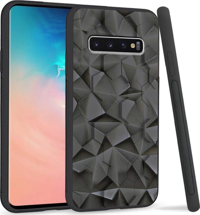 Super Fashion Etui na telefon Samsung Galaxy S10 Crystal Case Honeycomb Pattern 1