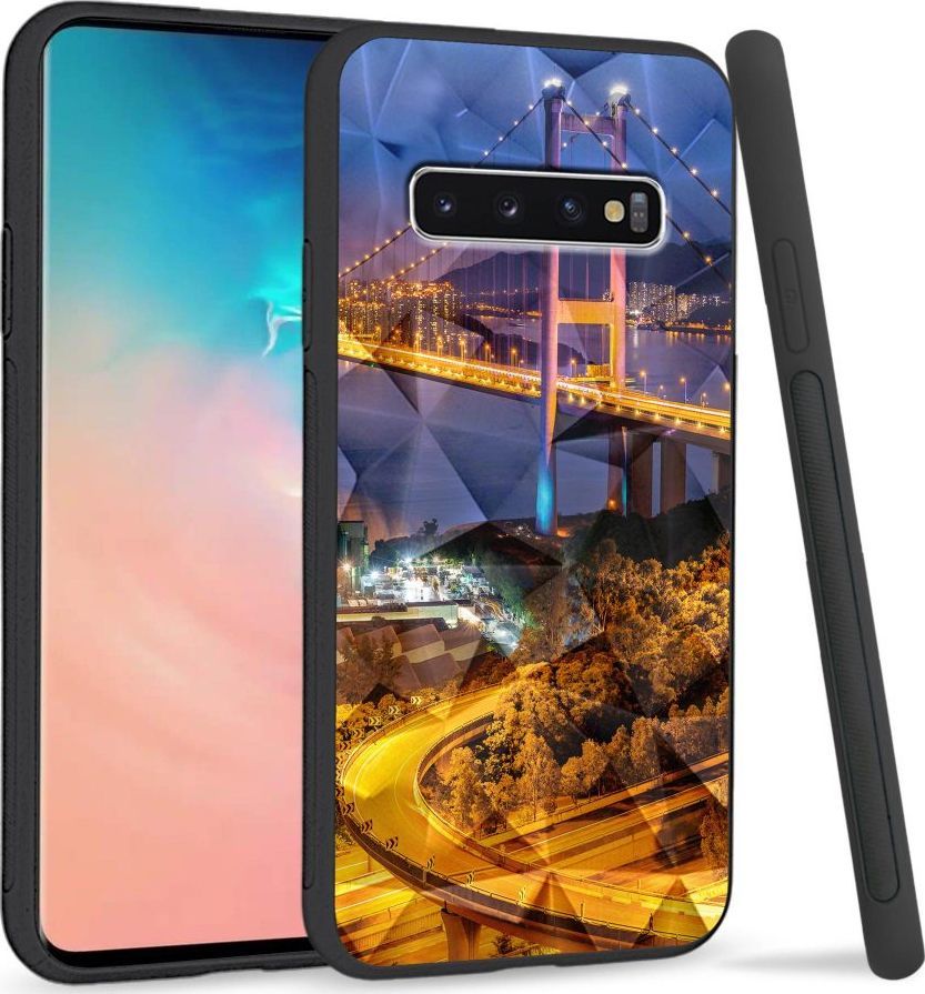 Super Fashion Etui na telefon Samsung Galaxy S10 Crystal Case Bridges 1