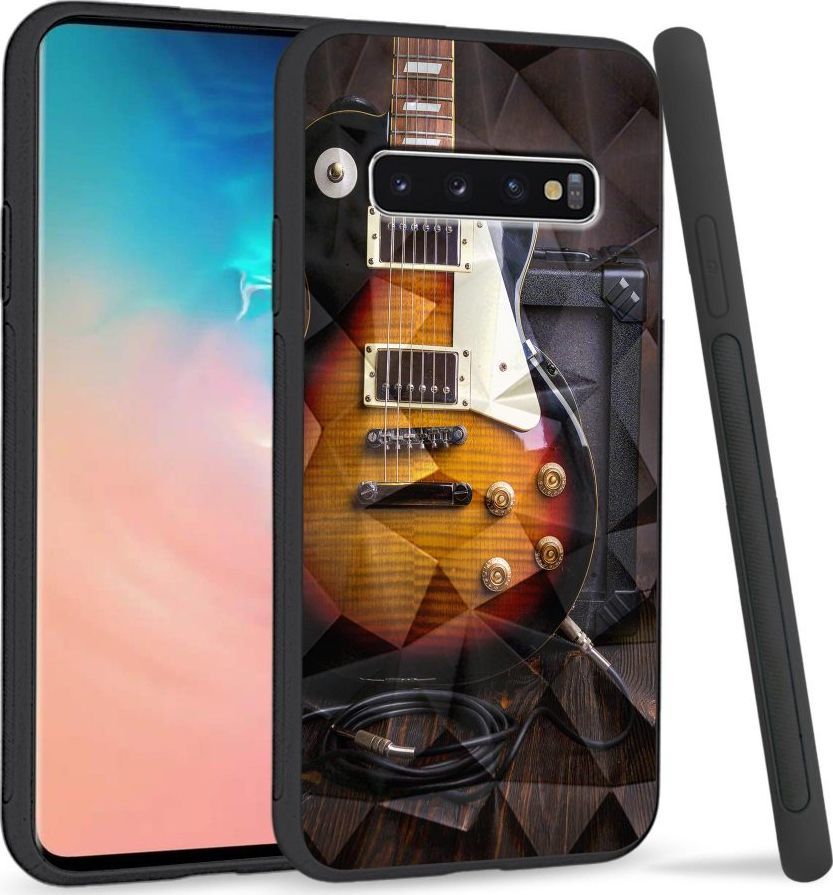 Super Fashion Etui na telefon Samsung Galaxy S10 Crystal Case Electric Guitar 1
