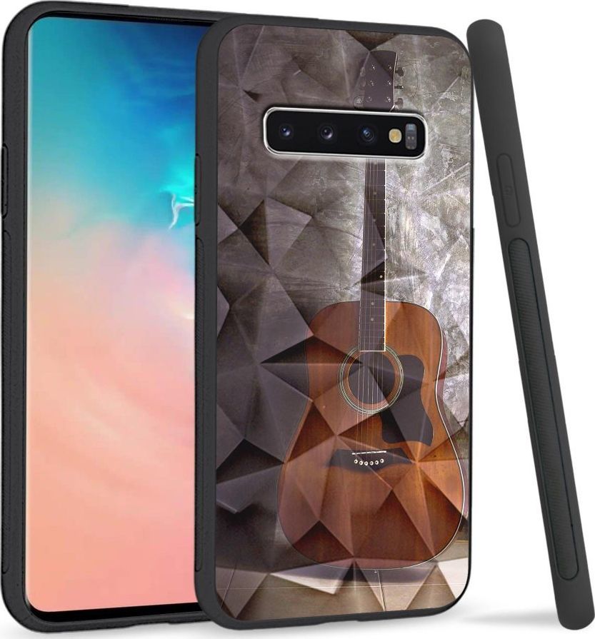 Super Fashion Etui na telefon Samsung Galaxy S10 Crystal Case Guitar 1