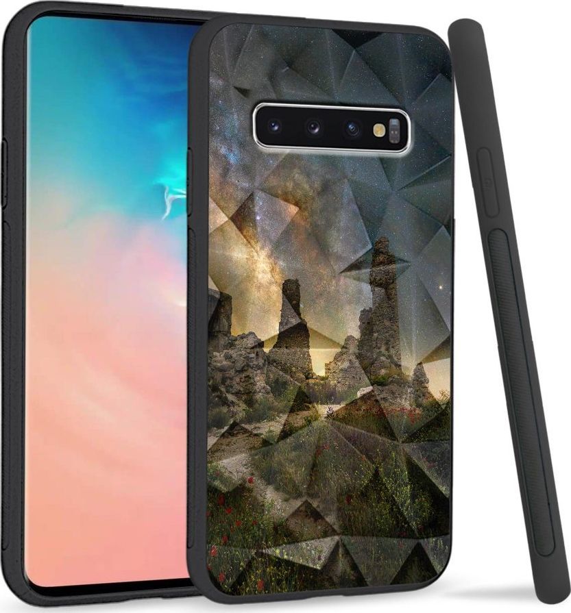 Super Fashion Etui na telefon Samsung Galaxy S10 Crystal Case Stone Path 1