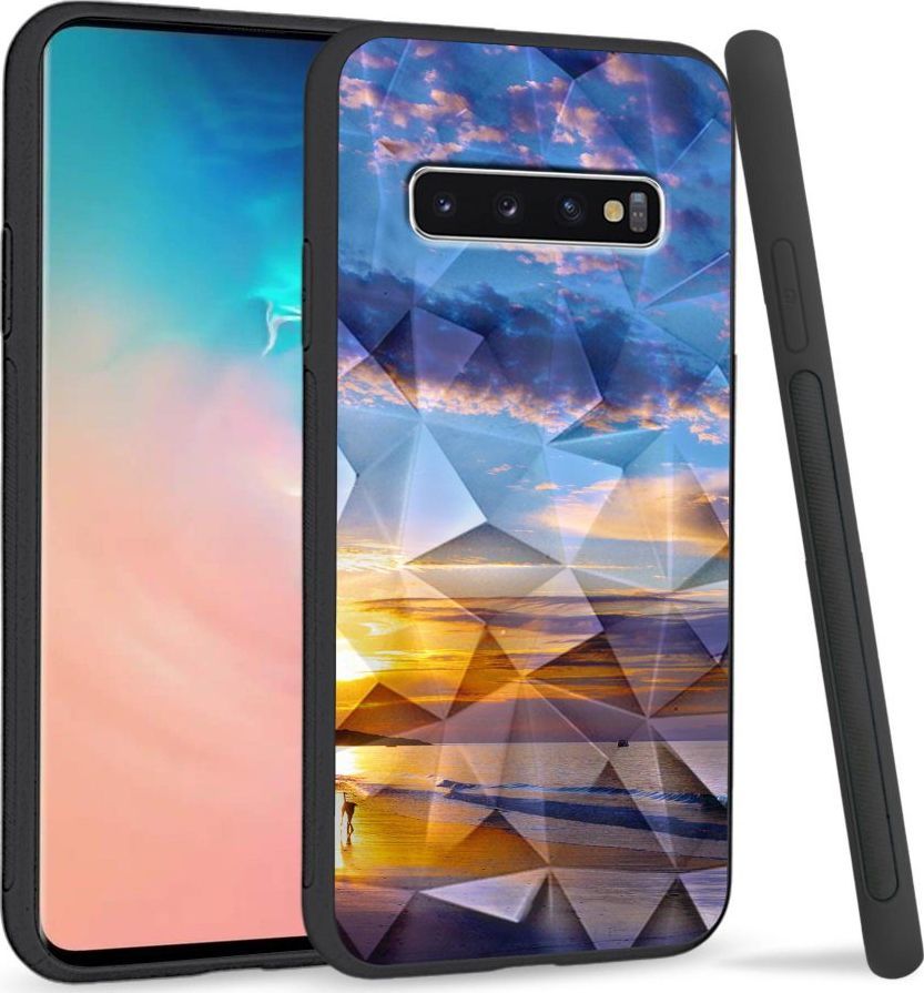 Super Fashion Etui na telefon Samsung Galaxy S10 Crystal Case Beach sky 1