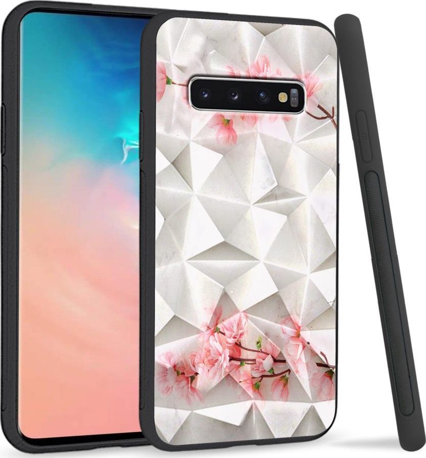 Super Fashion Etui na telefon Samsung Galaxy S10 Crystal Case Due flowers 1