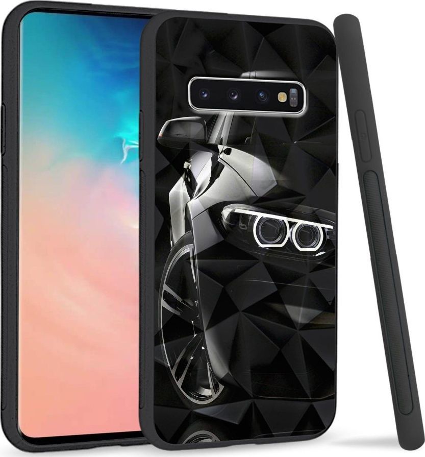 Super Fashion Etui na telefon Samsung Galaxy S10 Crystal Case LED headlights 1