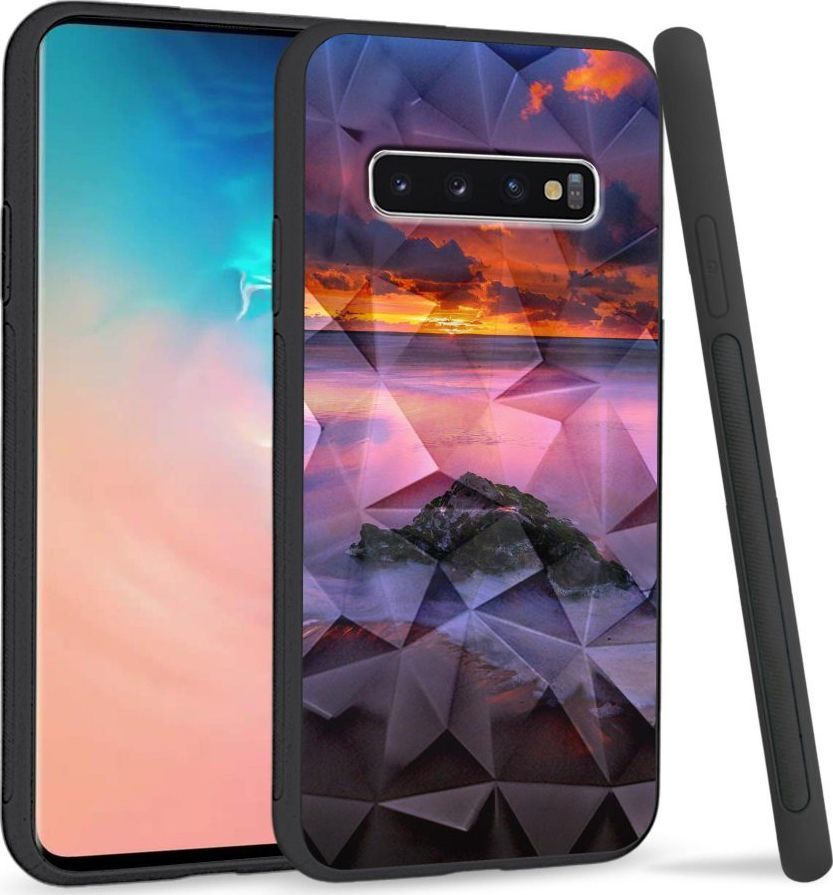 Super Fashion Etui na telefon Samsung Galaxy S10 Crystal Case Sunset beach 1