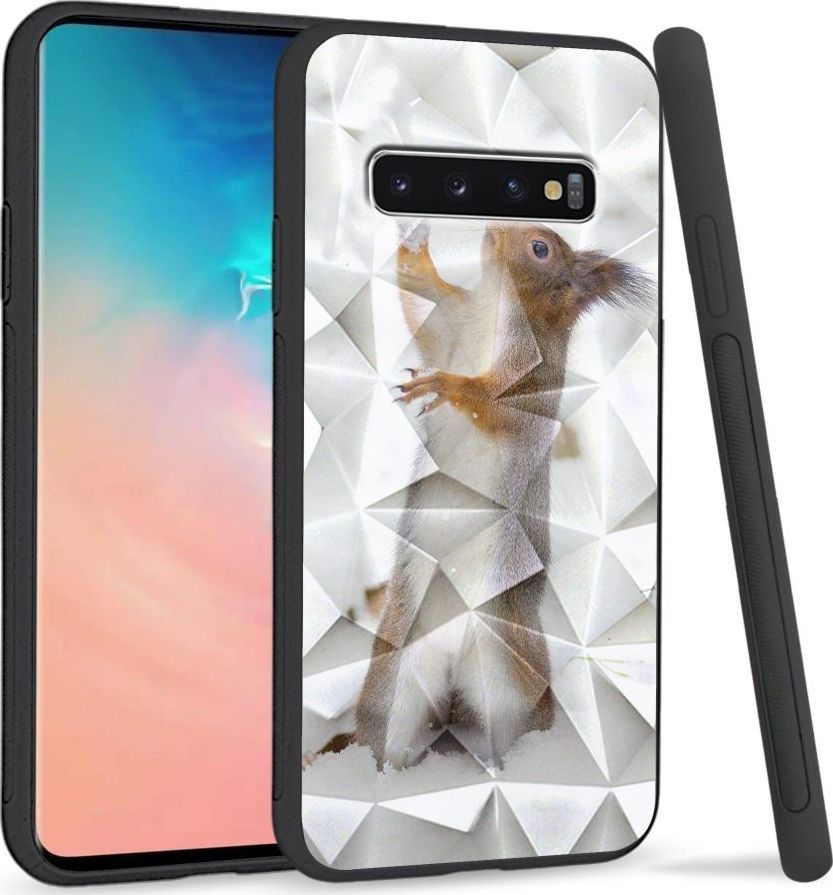 Super Fashion Etui na telefon Samsung Galaxy S10 Crystal Case Snow squirrel 1