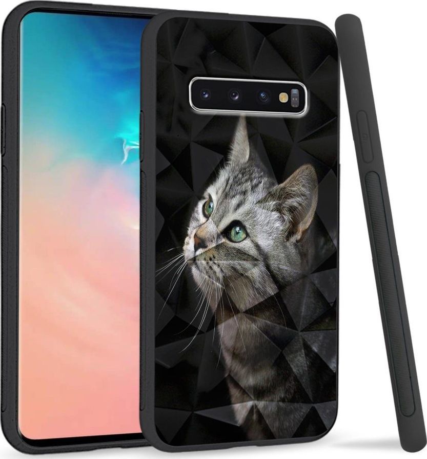 Super Fashion Etui na telefon Samsung Galaxy S10 Crystal Case My kitty friend 1