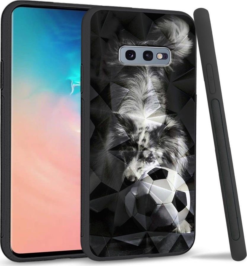 Super Fashion Etui na telefon Samsung Galaxy S10E Crystal Case Dog with ball 1