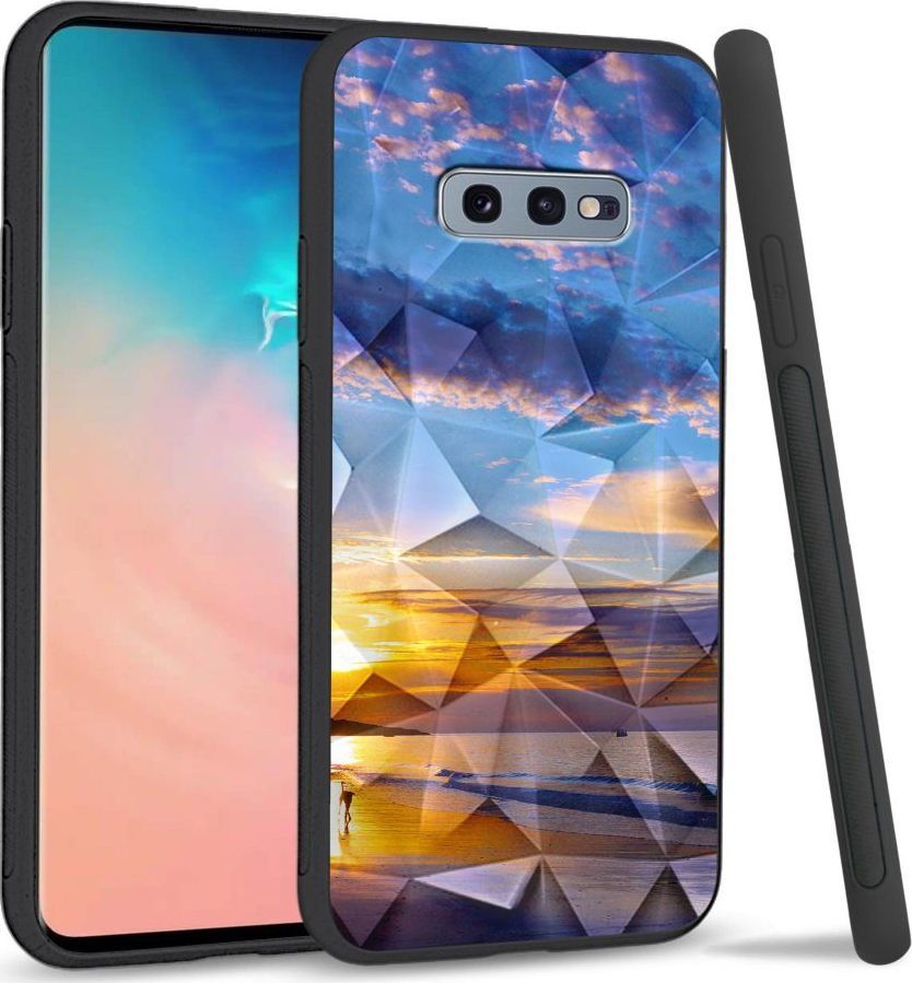 Super Fashion Etui na telefon Samsung Galaxy S10E Crystal Case Beach sky 1