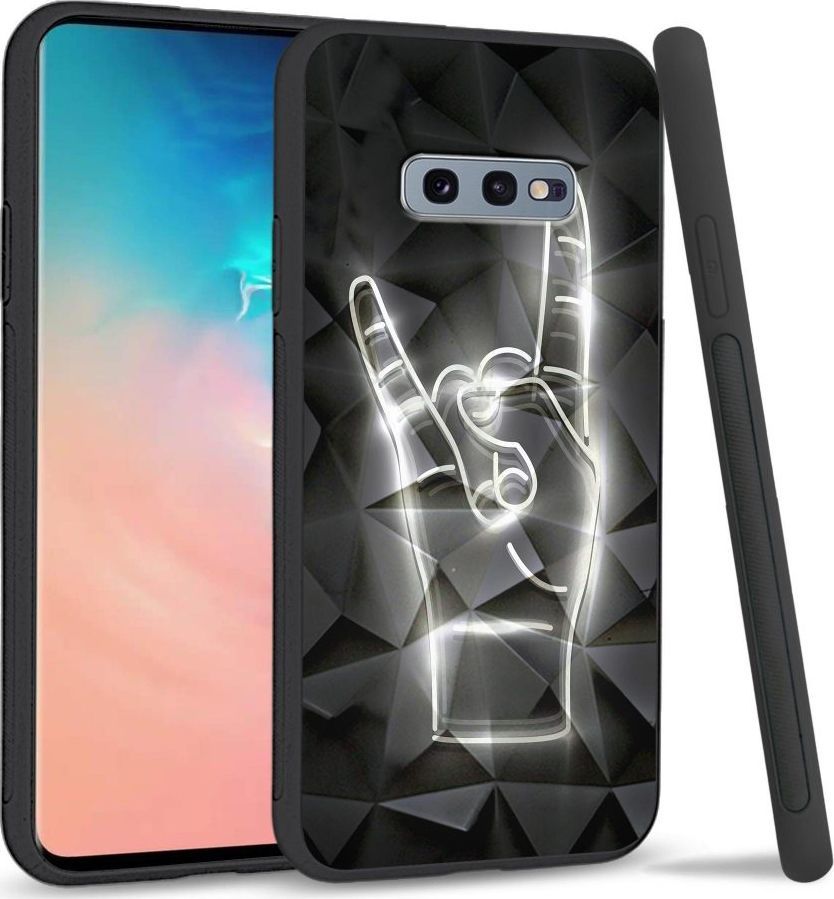 Super Fashion Etui na telefon Samsung Galaxy S10E Crystal Case We Rock 1