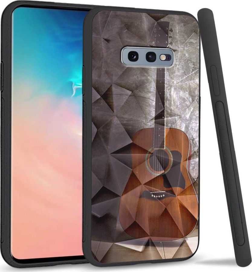 Super Fashion Etui na telefon Samsung Galaxy S10E Crystal Case Guitar 1