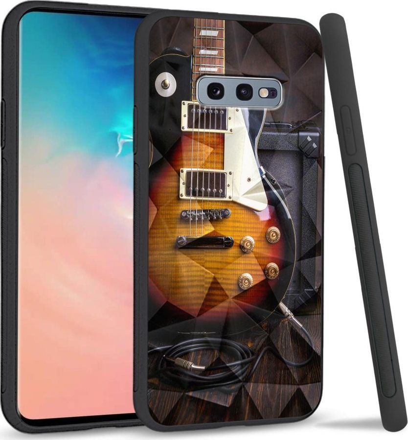 Super Fashion Etui na telefon Samsung Galaxy S10E Crystal Case Electric Guitar 1