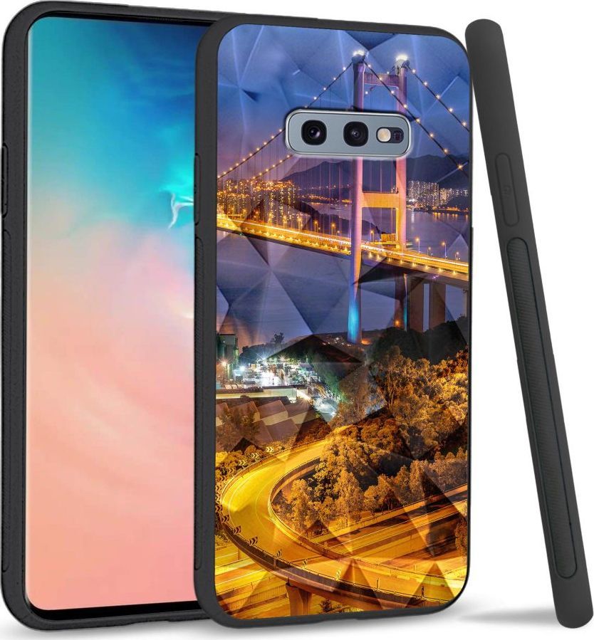 Super Fashion Etui na telefon Samsung Galaxy S10E Crystal Case Bridges 1