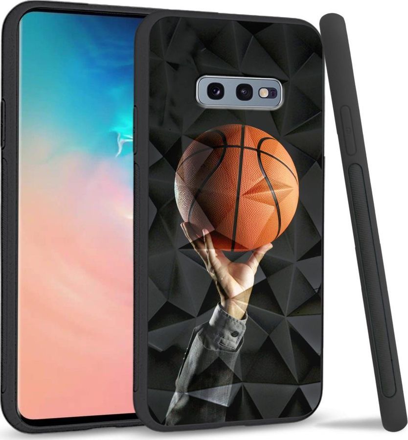 Super Fashion Etui na telefon Samsung Galaxy S10E Crystal Case Basketball 1