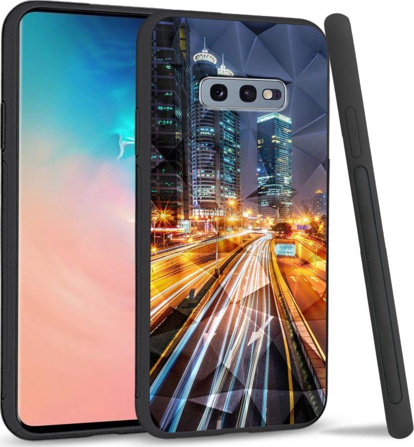 Super Fashion Etui na telefon Samsung Galaxy S10E Crystal Case Night City 1