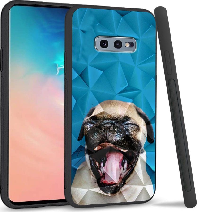 Super Fashion Etui na telefon Samsung Galaxy S10E Crystal Case Pug 1